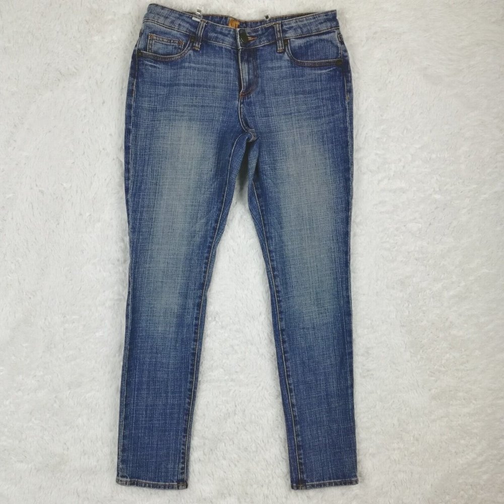 Kut From the Kloth Womens Jeans Skinny Blue Denim Low Rise Mid Wash‎ Stretch 6